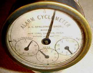 closeup view, cyclometer